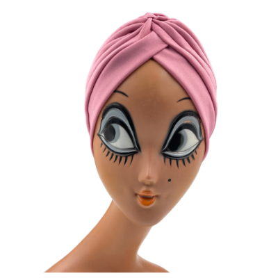 Bonnet de jour vieux rose