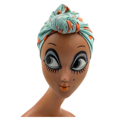 Bonnet spécial enfant 7-8 ans bleu motif renard