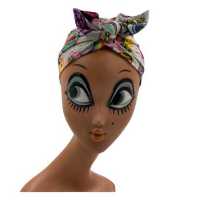 Bonnet spécial enfant 7-8 ans gris divers motifs