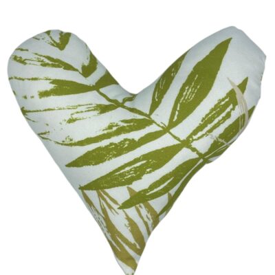 Coussin Coeur Motifs feuilles