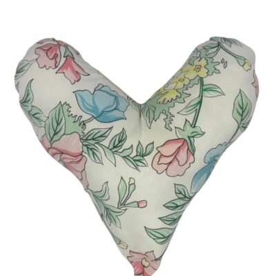 Coussin cœur à Fleurs Aquarelle